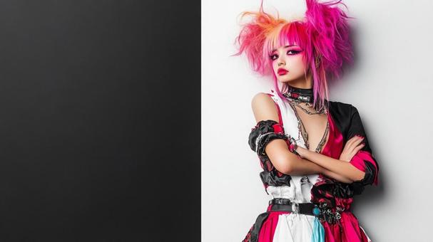 個性派ファッションガール 個性派ファッションガールの写真