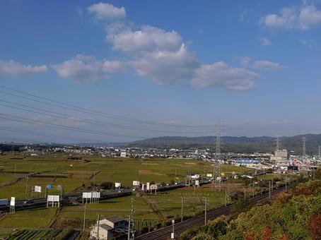 木津川市の街並み 木津川市,jr,jr西日本の写真素材