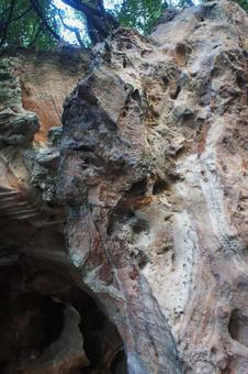 Photo, a stalactite, limestone, cave, 