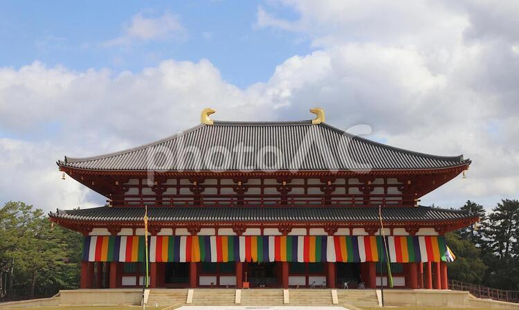世界遺産、奈良の興福寺・中金堂 奈良,興福寺,中金堂の写真素材