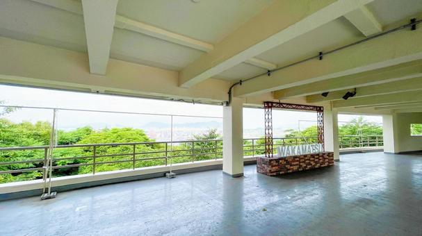 高塔山公園の展望台 高塔山公園,展望台,若松区の写真素材