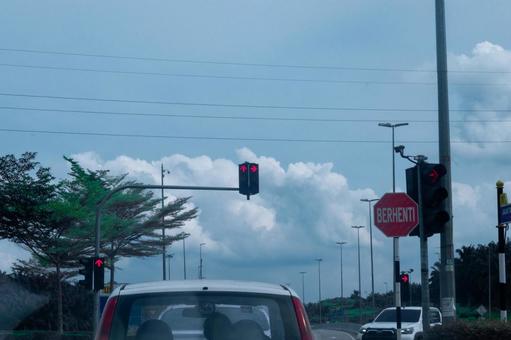 マレーシアの信号機 マレーシアの信号機の写真