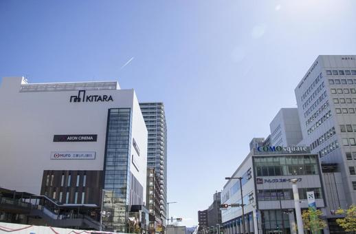 豊田市駅 駅前 街並み 豊田市駅,駅前,街並みの写真素材