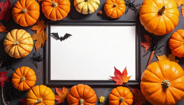 ハロウィンの不気味なフレーム ハロウィンの不気味なフレームの写真