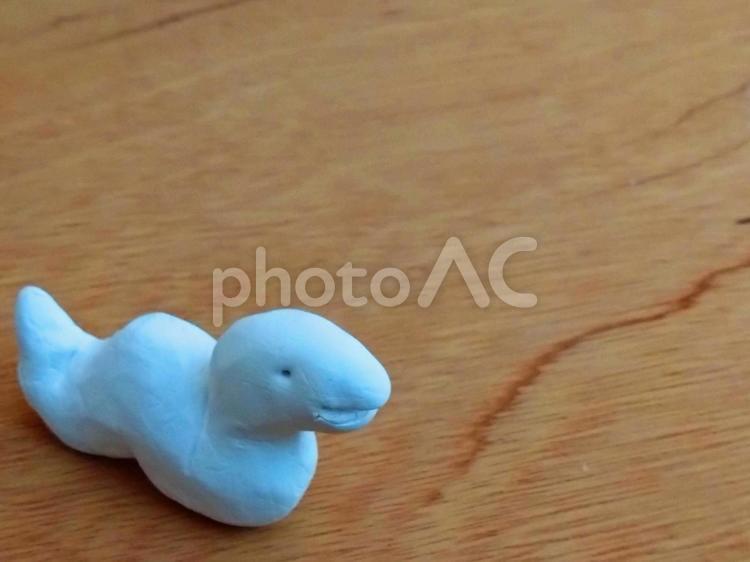 左下の白蛇と木目空白 白蛇,巳年,干支の写真素材