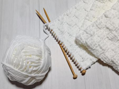 編み物 編み物,あみもの,毛糸の写真素材