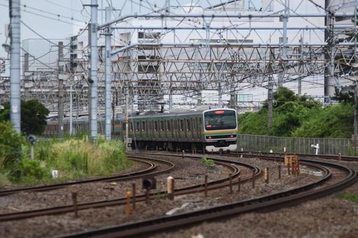 東海道線 鎌倉(客貨)踏切 東海道線 鎌倉(客貨)踏切の写真