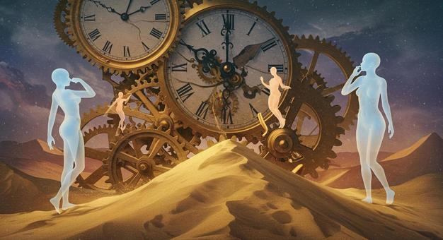 コンセプトアート　時の流れの写真