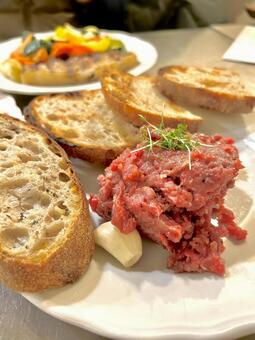 チェコ料理　タタラーク チェコ,料理,タタラークの写真素材