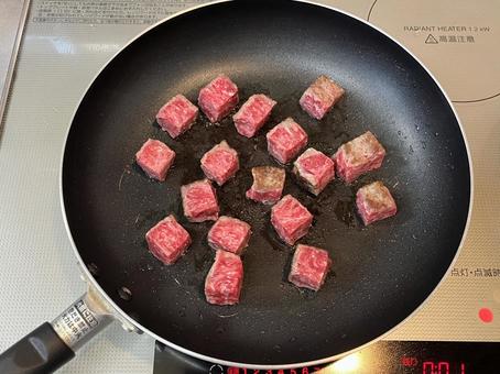 Diced steak, JPG