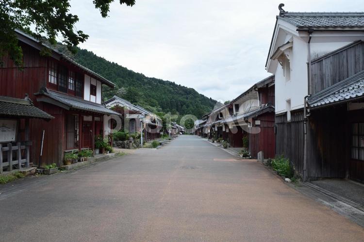 【福井】若狭熊川宿の風景 若狭熊川宿,道の駅,古民家の写真素材