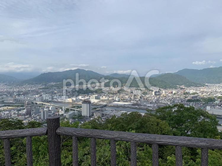 広島の街展望　仁保、府中方面 景色,広島,街の写真素材