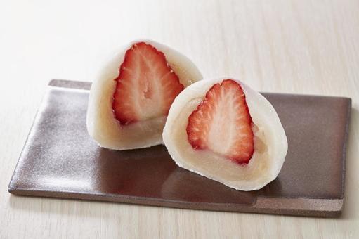 いちご大福 いちご大福 いちご大福,和菓子,苺の写真素材