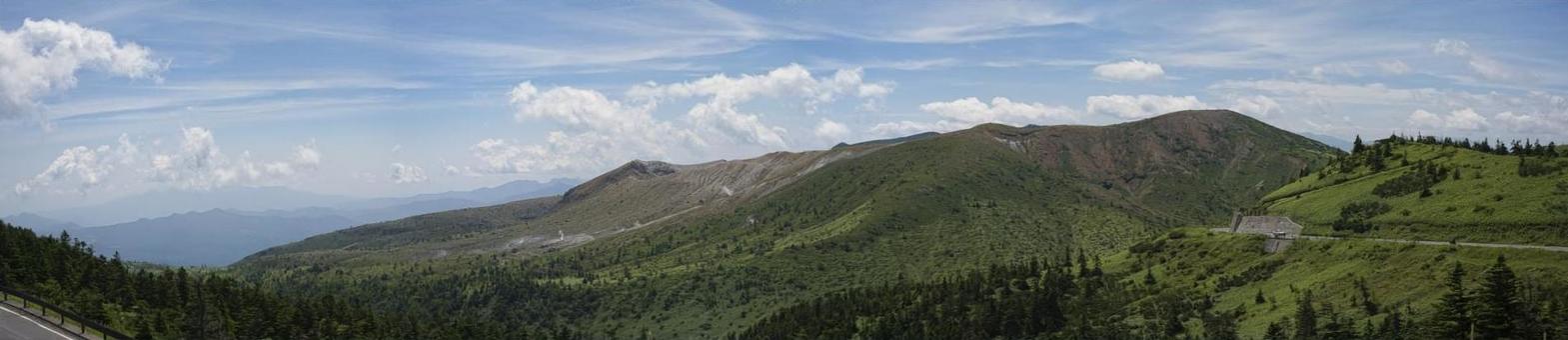 草津白根山 草津白根山 長野,群馬,草津白根の写真素材