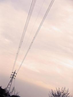 鉄塔がある風景 鉄塔がある風景の写真