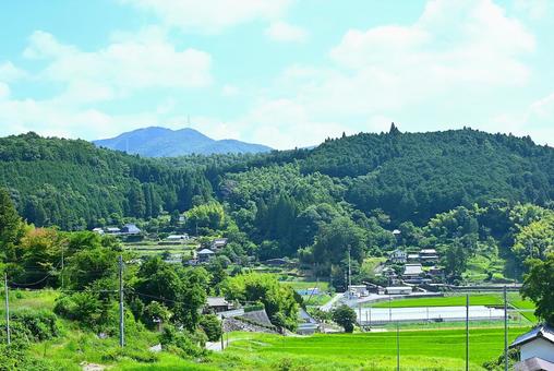 青空と美しい棚田の風景 青空と美しい棚田の風景 棚田,里山,原風景の写真素材