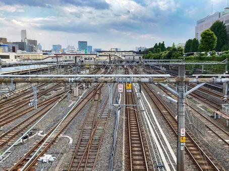 上野両大師橋から見た風景 上野両大師橋から見た風景 上野両大師橋,線路,鉄道の写真素材