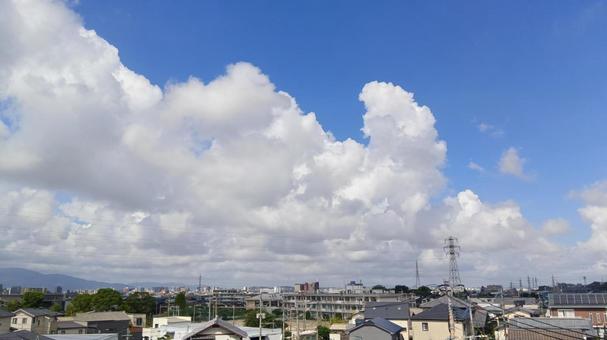 大野城 乙金 大野城 乙金 景色,町並み,夏の写真素材