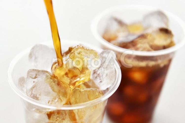 アイスコーヒー・テイクアウト アイスコーヒー,コーヒー,コーヒー豆の写真素材