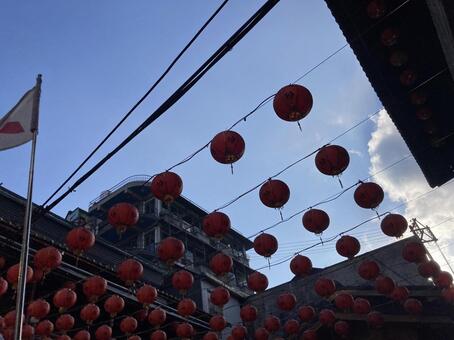 台湾の九份 九份,台湾,観光地の写真素材