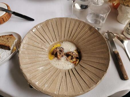 きのこ フレンチ,レストラン,きのこの写真素材