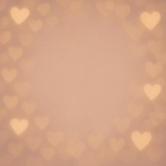 ハート型の玉ボケの写真