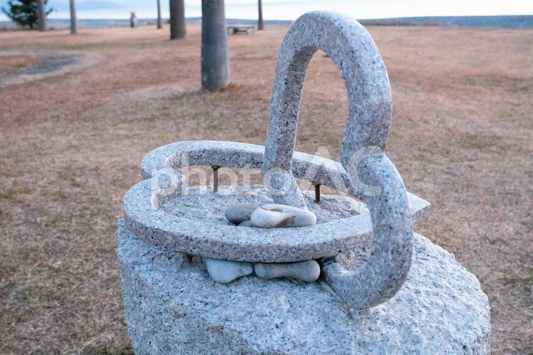 七里御浜　ハートのオブジェ ハート,ハートのオブジェ,三重県の写真素材