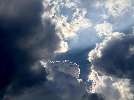 Photo, light, sky, angel ladder, 