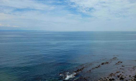 高台からの海 高台からの海 海,空,青いの写真素材