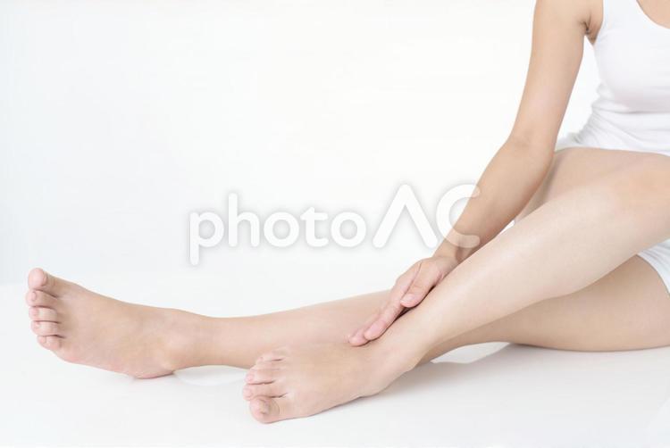 ボディケアイメージ 女性,足,脚の写真素材