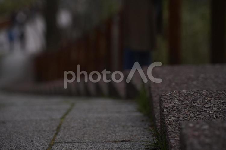風情のある石段 石段,階段,和風の写真素材