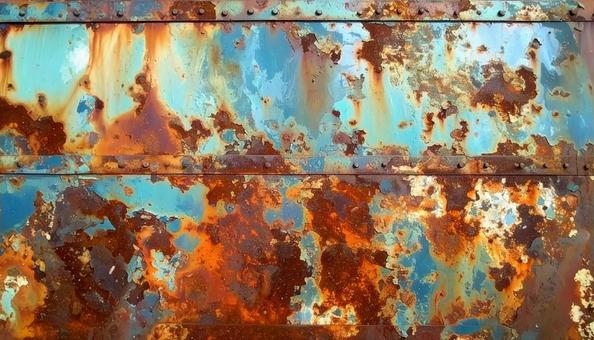 サビで腐食した金属の背景の写真