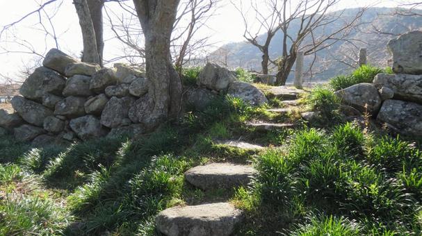 大溝城 本丸 天守台 大溝城 本丸 天守台 大溝城,高島城,お城の写真素材