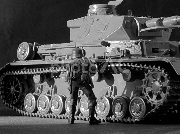 おもちゃの戦車 プラモデル,おもちゃ,タンクの写真素材