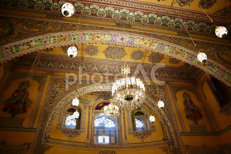 インド　アジメール　ジャイナ教寺院　装飾 海外,インド,旅行の写真素材