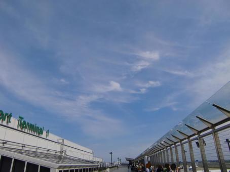 成田空港-17 成田空港,飛行場,屋上の写真素材