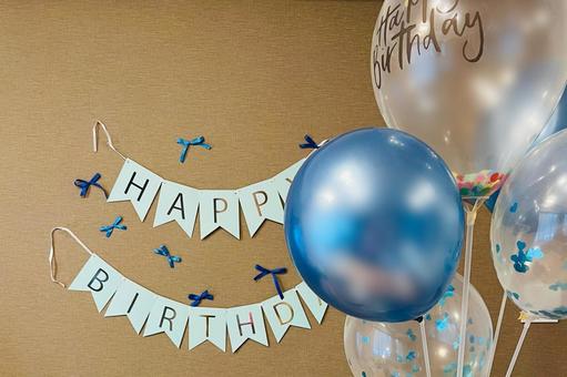 Happy Birthday* 誕生日,バースデイ,風船の写真素材