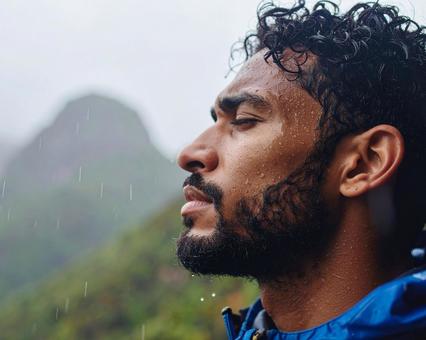 悪天候できついの写真