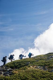 夏山登山 夏山登山の写真