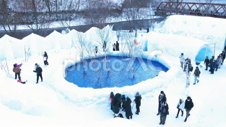 支笏湖氷濤まつり　冬の祭典 氷濤まつり,氷濤,氷の祭典の写真素材