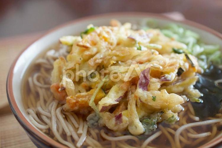 かき揚げそば そば,お蕎麦,年越しそばの写真素材