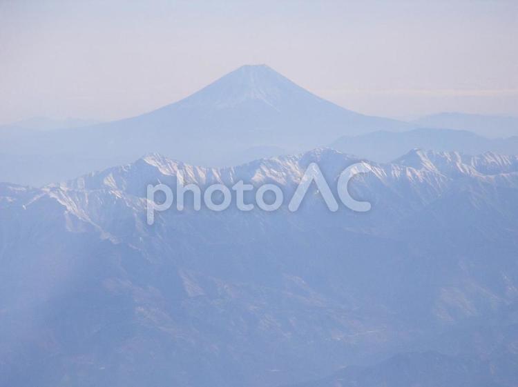 南アルプスと富士山 南アルプス,富士山,日本アルプスの写真素材