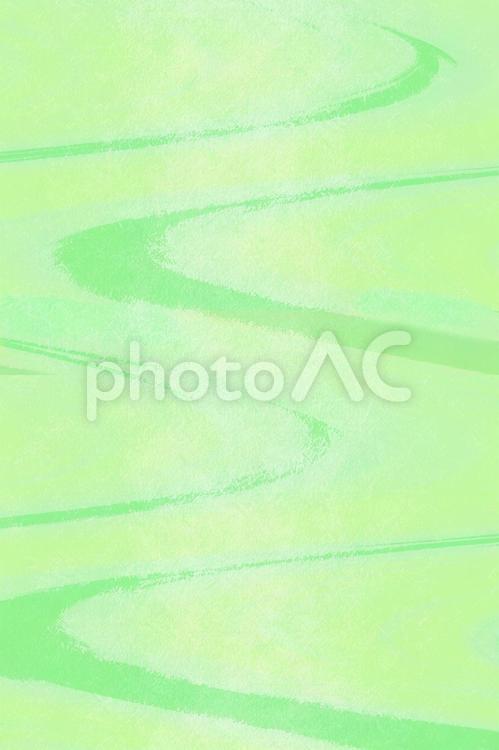 和紙に淡い緑色の筆　縦 和紙,淡い,緑の写真素材