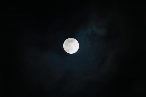 December Full Moon "Cold Moon" Night Moon Series 6, JPG December Full Moon "Cold Moon" Night Moon Series 6, month, night sky, rabbit, JPG