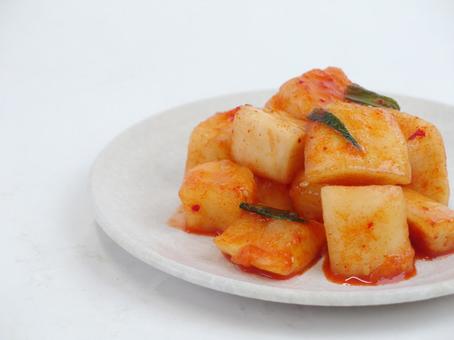 カクテキ キムチ 大根 漬物 カクテキ キムチ 大根 漬物の写真