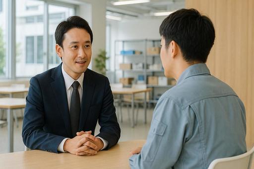 就職支援センターでの相談 就職支援センターでの相談の写真
