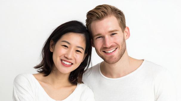 国際結婚カップル 国際結婚カップルの写真