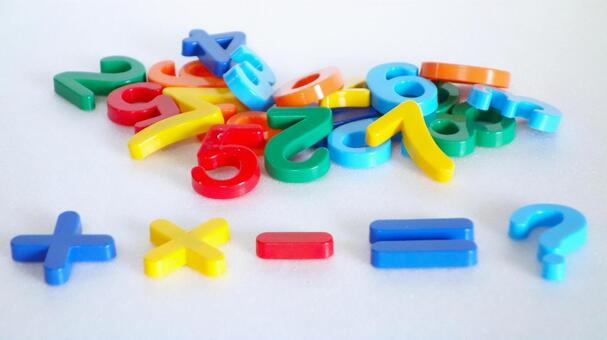 数字の山＆数式（小物） 数字,算数,数学の写真素材