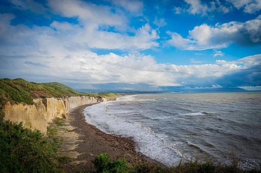 北海道 滝瀬海岸 シラフラの風景 北海道 滝瀬海岸 シラフラの風景 北海道,滝瀬海岸,滝瀬の写真素材