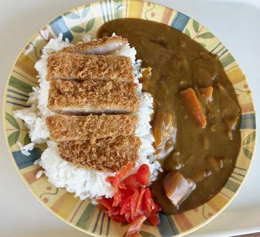 カツカレー カツカレー カレーライス,カレー,カツカレーの写真素材